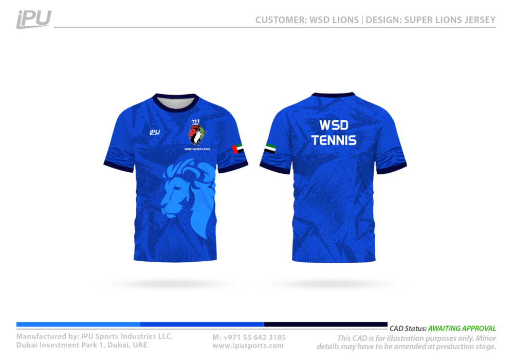 WSD Lions -  Tennis Jersey