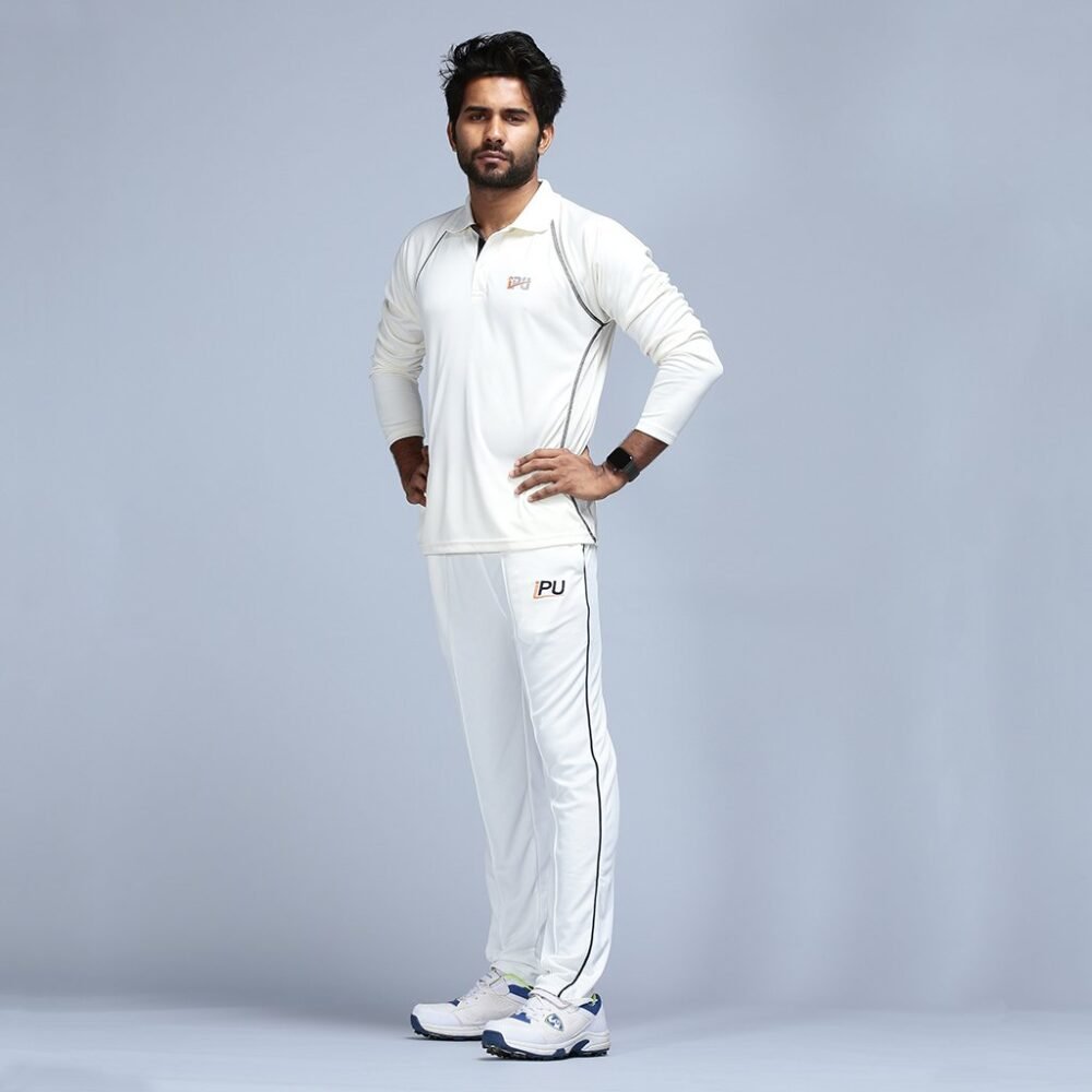 Premium Off White Cricket Full Sleeves Shirt from IIC Approved Supplier.