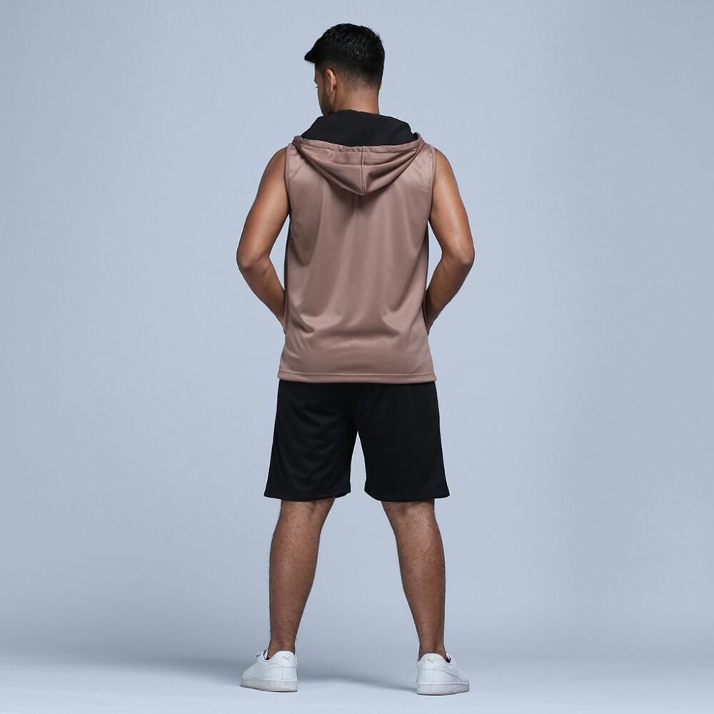 Performance Sleeveless Hoodie - Clifton Sand