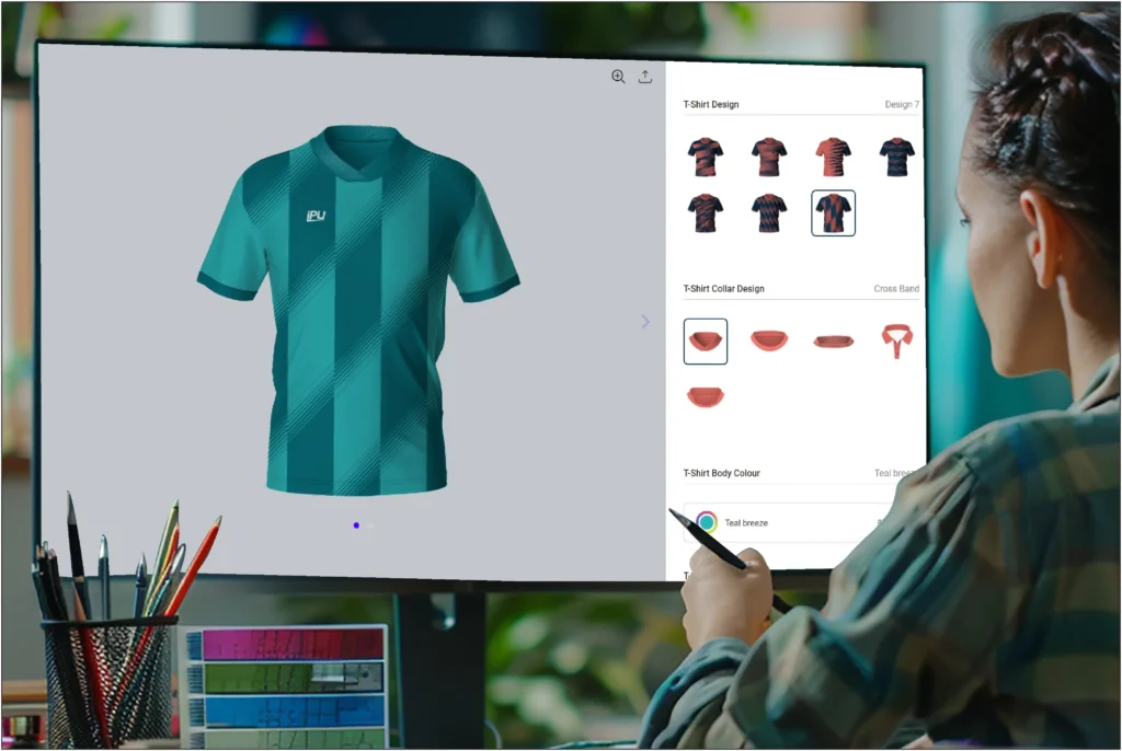 Design your own sportswear with 3D kit designer.